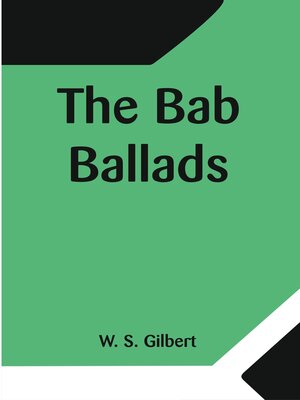 cover image of The Bab Ballads